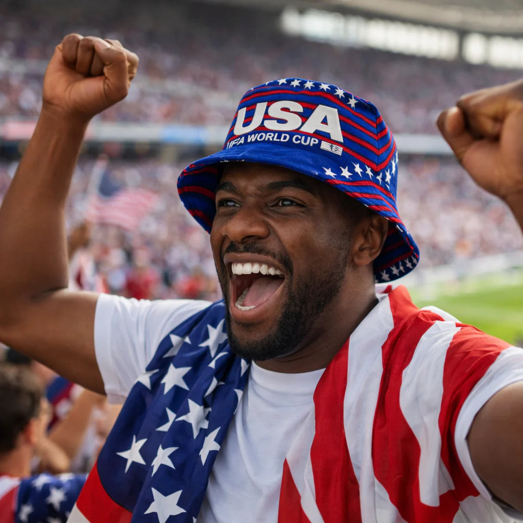 FIFA WORLD CUP OFFICIAL LICENSED USA BUCKET HAT