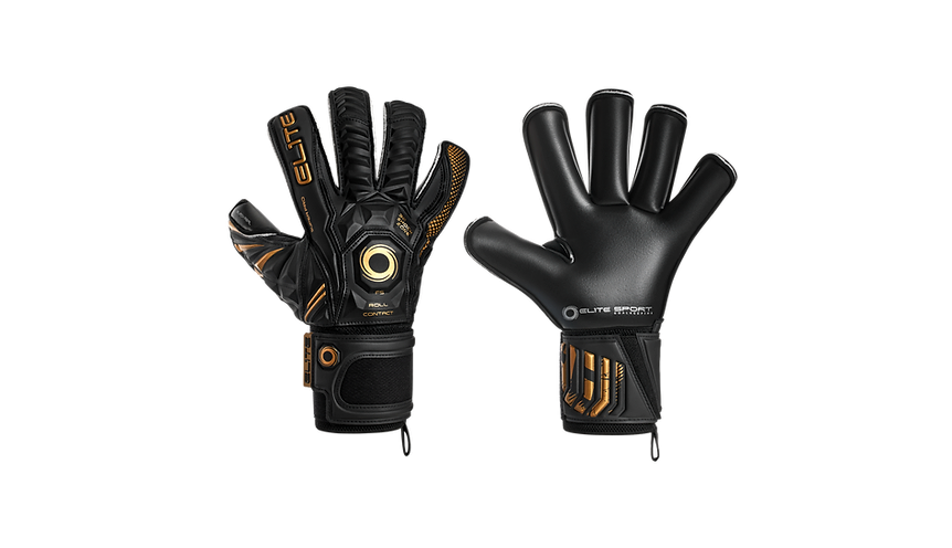 ELITE SPORT BLACK REAL GK GLOVES