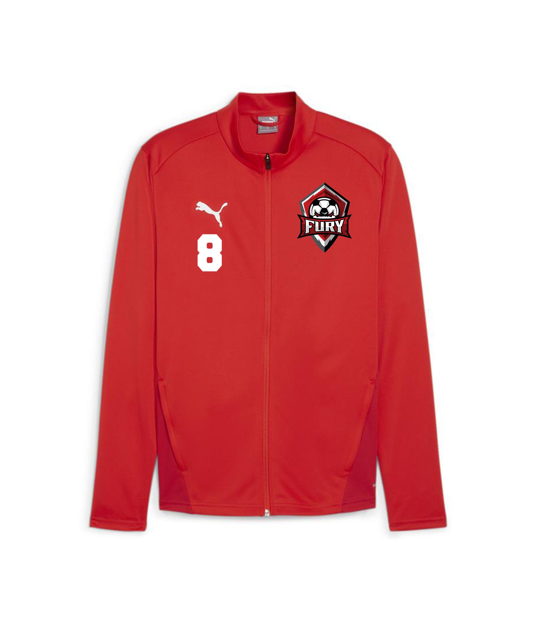 FURY FC YOUTH AND MEN'S PUMA TEAM GOAL TRAINING JACKET - RED