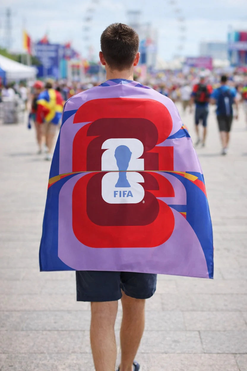 FIFA WORLD CUP 2026 OFFICIAL LICENSED LOGO CAPE/FLAG