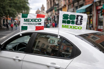 FIFA WORLD CUP 2026 OFFICIAL LICENSED MEXICO CAR FLAG