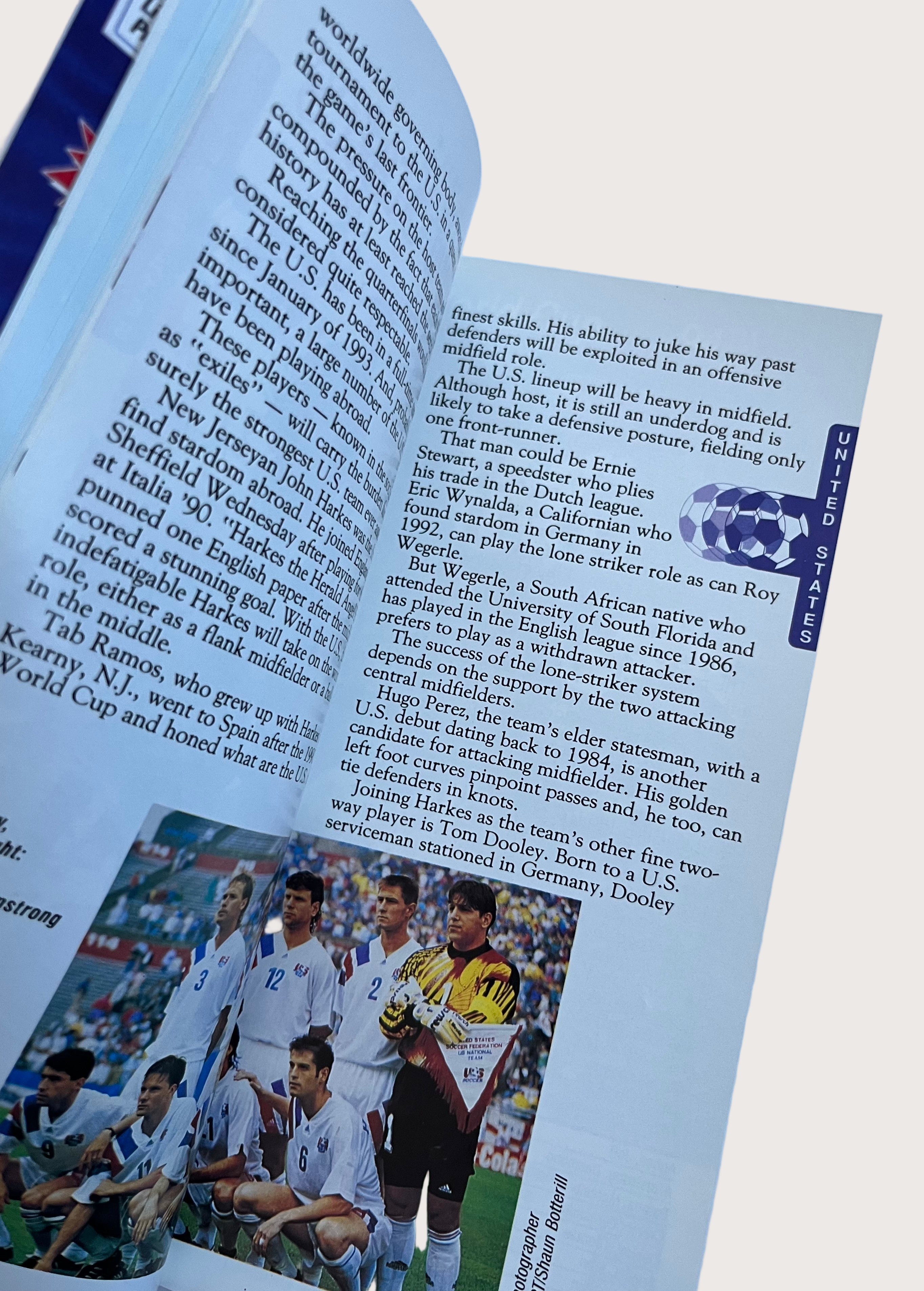 WORLD CUP SOCCER' 94 COLLECTOR'S PROGRAM