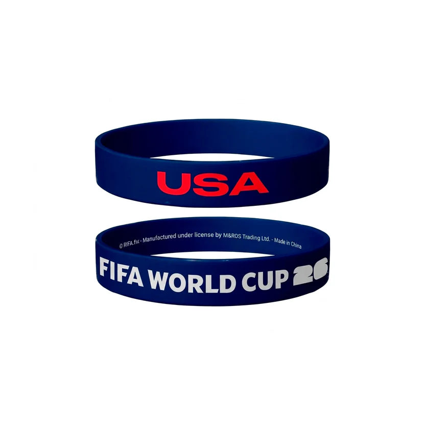 FIFA WORLD CUP 2026 OFFICIAL LICENSED USA WRISTBAND – 100% SOCCER