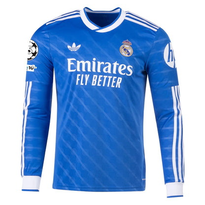 adidas Real Madrid 2025/26 Third Valverde #8 Long Sleeve Jersey