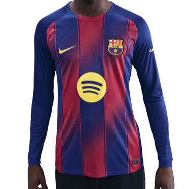 NIKE BARCELONA HOME REPLICA 25/26 LONG SLEEVE JERSEY