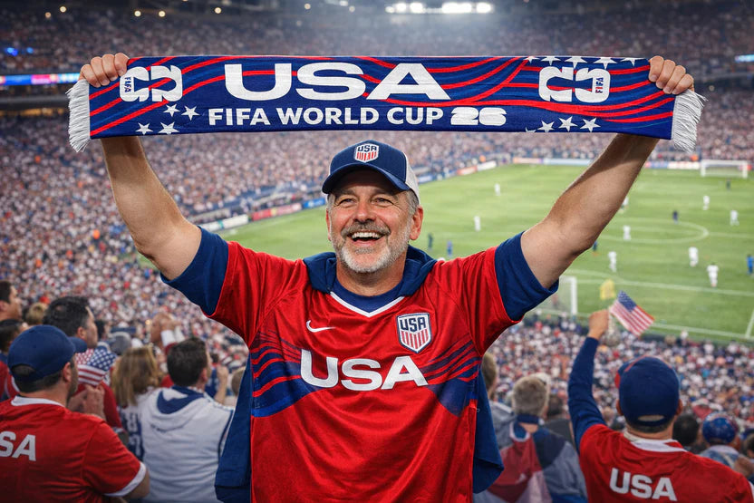 FIFA WORLD CUP 2026 OFFICIAL LICENSED USA SCARF