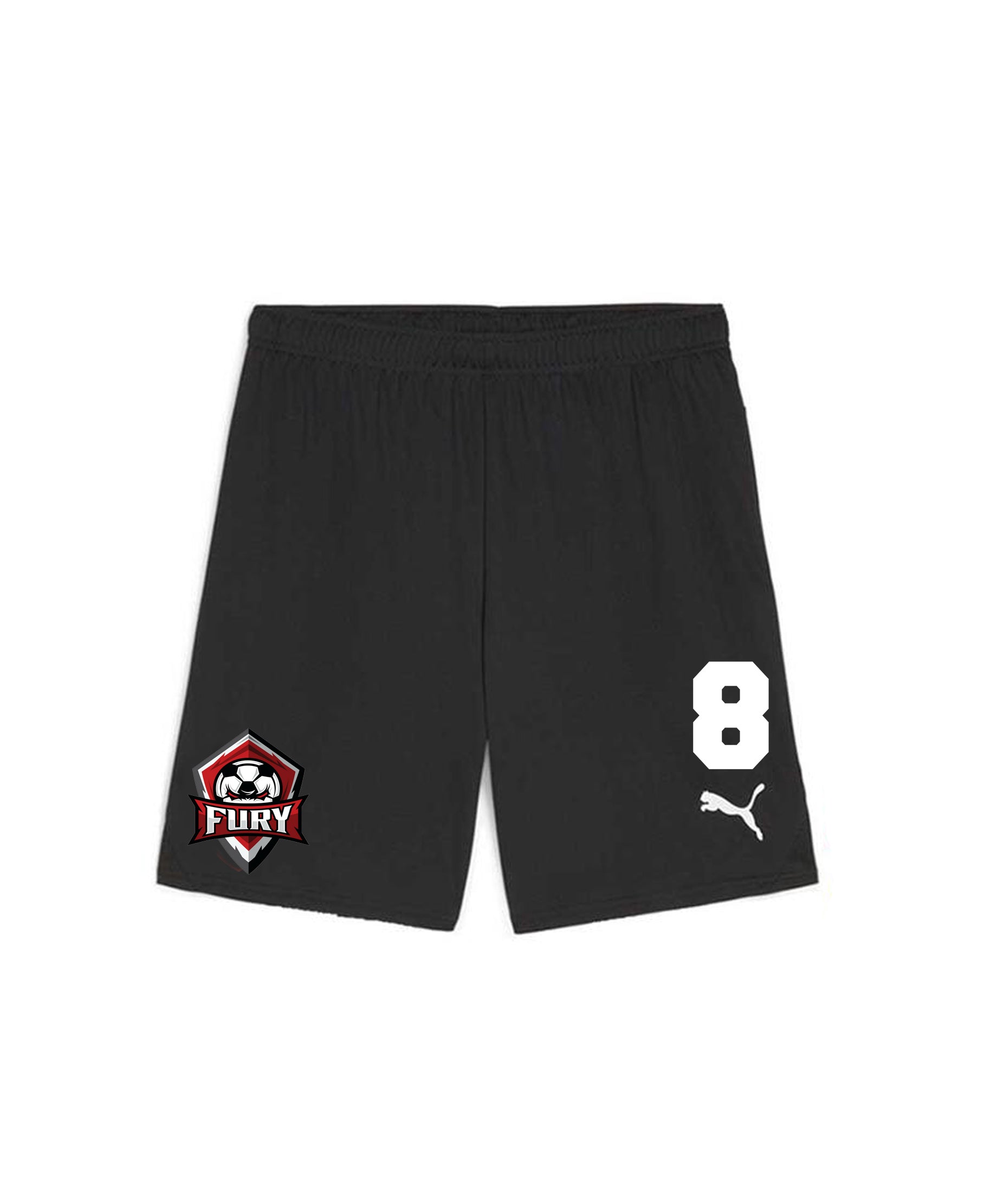 FURY FC YOUTH AND MEN'S PUMA TEAM GOAL SHORTS - BLACK